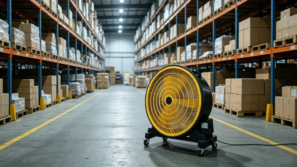 drum fan at the warehouse