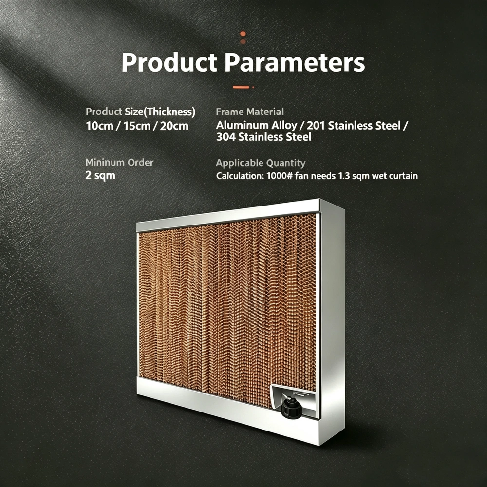 evaporative cooling pad specs