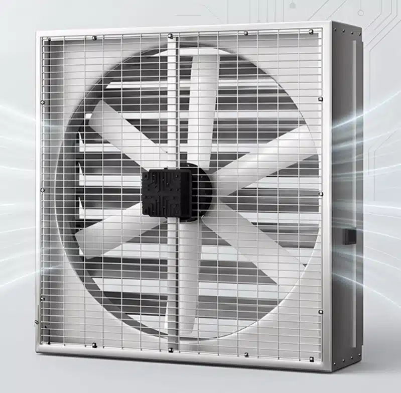 EC Shutter Exhaust Fan with Permanent-Magnet Motor