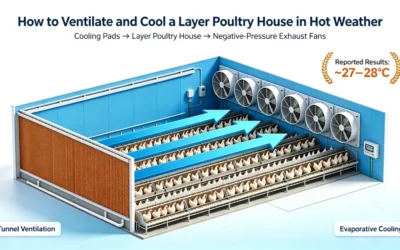 How to Ventilate and Cool a Layer Poultry House in Hot Weather