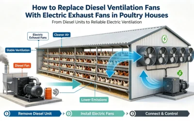How to Replace Diesel Ventilation Fans With Electric Exhaust Fans in Poultry Houses