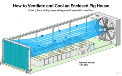 How to Ventilate and Cool an Enclosed Pig House